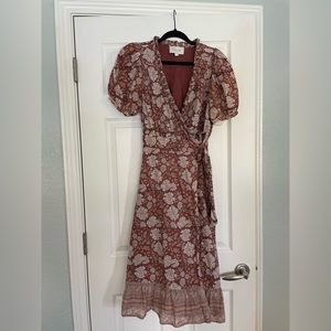 Cleobella cotton wrap dress, S